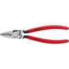 Crimping pliers for terminal sleeves polished 180mm mm2
